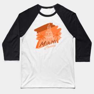 Miami Freedom Tower Baseball T-Shirt